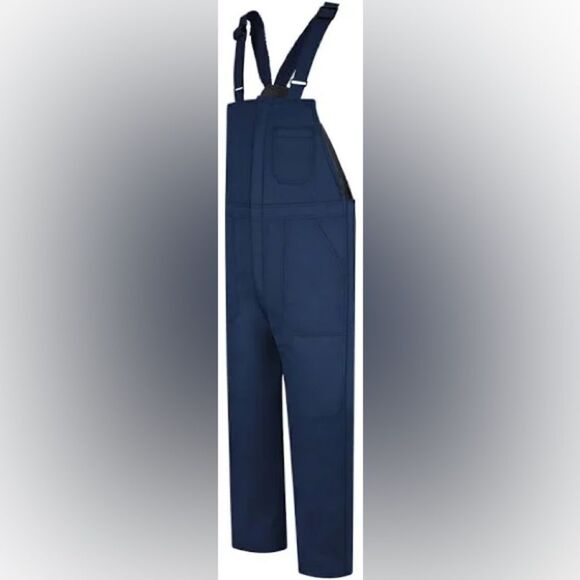 Bulwark Fire resistant Bib Overalls Lightweight Nomex Insulated size Large Tall - Picture 2 of 7
